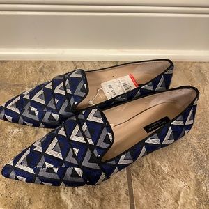 NWT Zara geometric flats